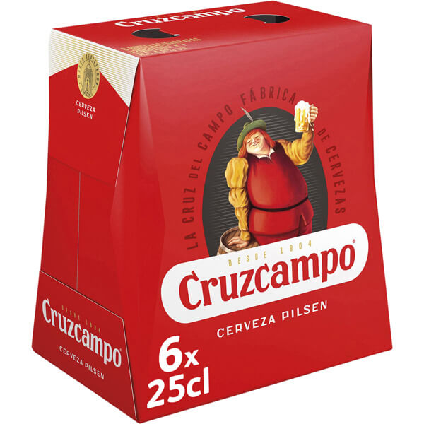 50% de descuento en Cerveza Cruzcampo 6X0,25L