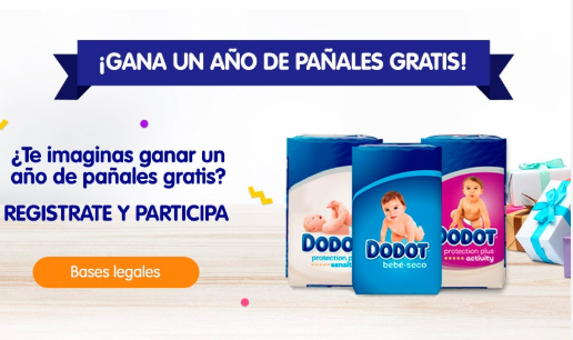 Consigue un año de pañales gratis