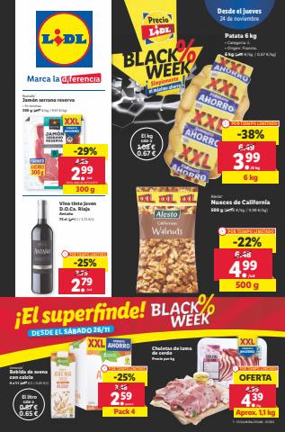 Ofertas de Hiper-Supermercados en Novelda | Black Week de Lidl | 24/11/2022 - 30/11/2022