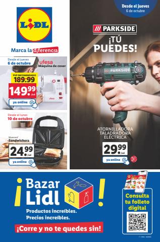 Catálogo Lidl en Granada | ¡Bazar Lidl! | 6/10/2022 - 12/10/2022