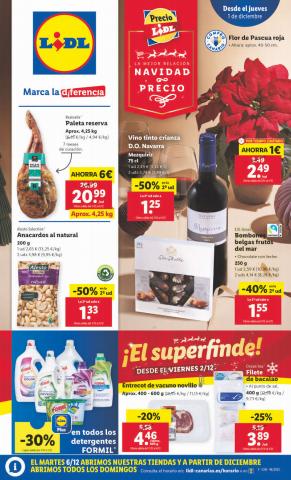 Ofertas de Hiper-Supermercados en San Cristobal de la Laguna (Tenerife) | La mejor relación Navidad - precio de Lidl | 1/12/2022 - 7/12/2022
