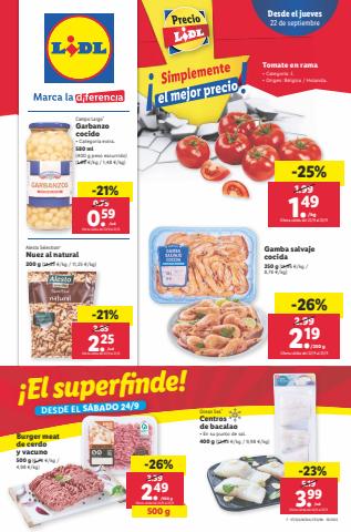 Ofertas de Hiper-Supermercados en Aranjuez | ¡Simplemente el mejor precio! de Lidl | 22/9/2022 - 28/9/2022