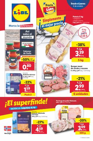 Ofertas de Hiper-Supermercados en Tarifa | ¡Simplemente el mejor precio! de Lidl | 6/10/2022 - 12/10/2022