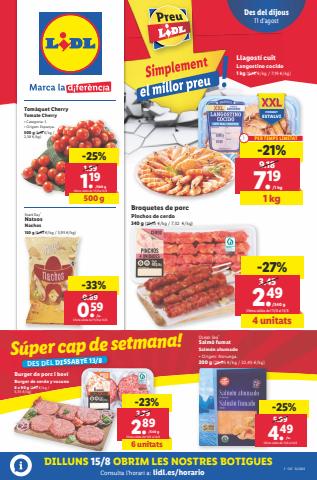 Ofertas de Hiper-Supermercados en Olot | ¡Simplemente el mejor precio! de Lidl | 11/8/2022 - 17/8/2022