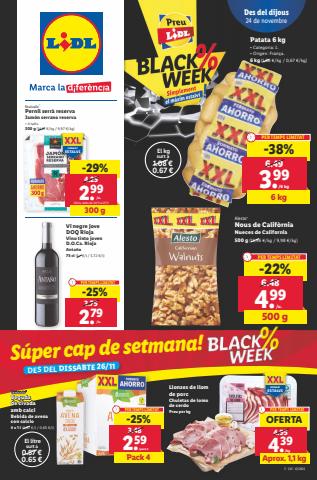 Ofertas de Hiper-Supermercados en Badalona | Black Week de Lidl | 24/11/2022 - 30/11/2022