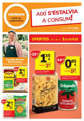 Ofertas de Hiper-Supermercados en Prat de Llobregat | Així s'estalvia a Consum! de Consum | 29/9/2022 - 26/10/2022