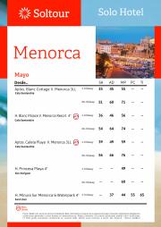 Oferta en la página 1 del catálogo Estancias Menorca - Mayo de Soltour