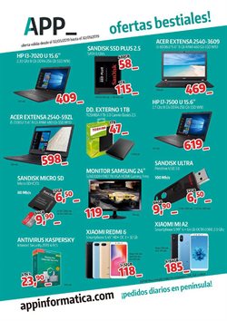 Ofertas de App Informática en el folleto de Palafrugell