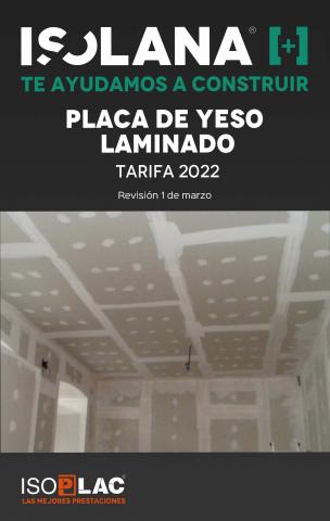 Catálogo Isolana en Miranda de Ebro | Tarifa ISOLANA – Sistemas Placa ISOPLAC | 7/3/2022 - 31/12/2022