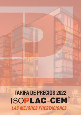 Catálogo Isolana | Tarifa ISOPLAC CEM – Placas de cemento | 7/3/2022 - 31/12/2022