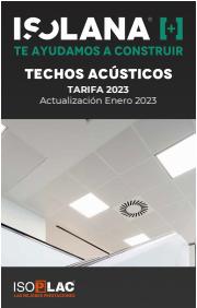 Oferta en la página 64 del catálogo TECHOS ACÚSTICOS – TARIFA ISOLANA 2023 de Isolana