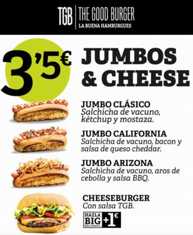 Ofertas de Restauración en Onda | Carta TGB de The Good Burger | 13/5/2022 - 30/6/2022
