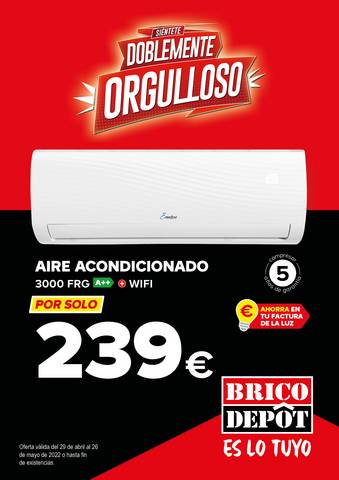 Catálogo Brico Depôt en Astorga | BRICO DEPÔT: especial climatización | 29/4/2022 - 26/5/2022