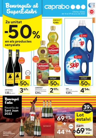 Ofertas de Hiper-Supermercados en Palafrugell | 2ª unitat -50% de Caprabo | 16/6/2022 - 29/6/2022