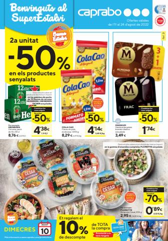 Ofertas de Hiper-Supermercados en Roquetes | 2a unitat -50% de Caprabo | 11/8/2022 - 24/8/2022