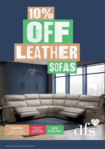 Ofertas de Hogar y Muebles en Benalmádena | 10% Off leather sofas de DFS Furniture | 27/4/2022 - 23/5/2022