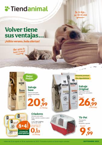Ofertas de Hiper-Supermercados en Valladolid | ¡Adiós verano, hola ofertas! de TiendAnimal | 25/8/2022 - 28/9/2022