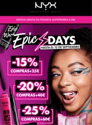 Catálogo NYX Cosmetics en Málaga | ¡Llegan los NYX EPIC DAYS! | 9/9/2021 - 12/9/2021