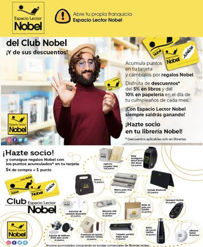 Ofertas de Libros y Papelerías en Sada (A Coruña) | Club Fidelización Nobel de Librerías Nobel | 16/9/2021 - 31/12/2022