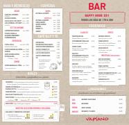 Catálogo Vapiano en Barcelona | Menú bar  | 9/12/2021 - 31/1/2022