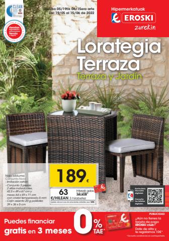 Ofertas de Hiper-Supermercados en Azpeitia | Terraza y jardín de Eroski | 19/5/2022 - 15/6/2022