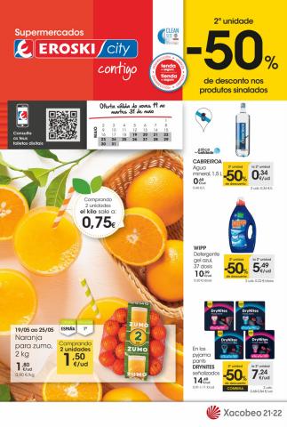 Ofertas de Hiper-Supermercados en Ponteareas | 2ª unidade -50% de Eroski | 19/5/2022 - 31/5/2022