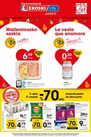 Ofertas de Hiper-Supermercados en Miranda de Ebro | 2. alea -70% deskontuarekin  Supermerkatuak Eroski City de Eroski | 25/5/2023 - 13/6/2023