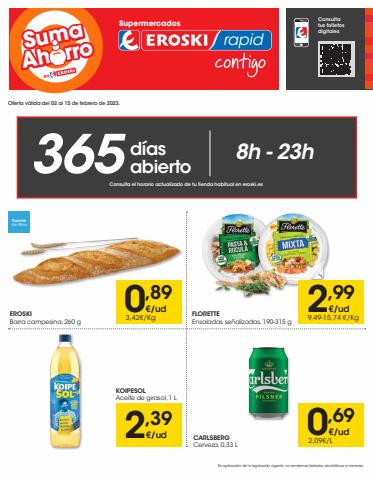 Catálogo Eroski en Alcorcón | Supermercados Eroski Rapid | 2/2/2023 - 15/2/2023