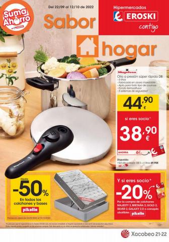 Ofertas de Hiper-Supermercados en Oleiros | Sabor Hogar Hipermercados Eroski de Eroski | 22/9/2022 - 4/10/2022