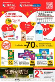 Ofertas de Hiper-Supermercados en Santiago de Compostela | 2a unidade -70% de desconto Hipermercados Eroski de Eroski | 25/5/2023 - 13/6/2023