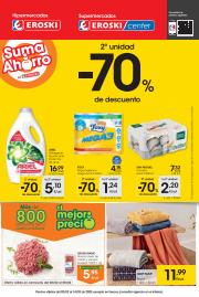 Ofertas de Hiper-Supermercados en Torremolinos | 2a unidad -70% de descuento Hipermercados Eroski de Eroski | 2/2/2023 - 14/2/2023