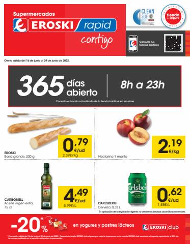 Catálogo Eroski en Granada | Supermercados Eroski Rápid | 16/6/2022 - 29/6/2022