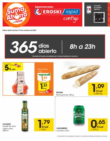 Ofertas de Hiper-Supermercados en Coslada | Supermercados Eroski Rápid de Eroski | 6/10/2022 - 19/10/2022