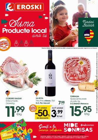 Ofertas de Hiper-Supermercados en Palma de Mallorca | Suma Producte Local amb tu de Eroski | 24/11/2022 - 31/12/2022