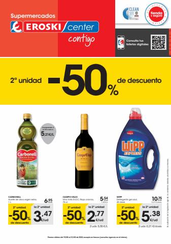 Ofertas de Hiper-Supermercados en Son Servera | 2a unidad -50% de Eroski | 19/5/2022 - 31/5/2022