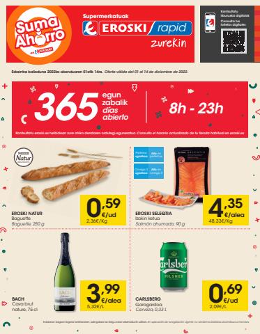 Ofertas de Hiper-Supermercados en Donostia-San Sebastián | Ofertas 1a Quincena Diciembre RAPID Eus.pdf de Eroski | 1/12/2022 - 14/12/2022