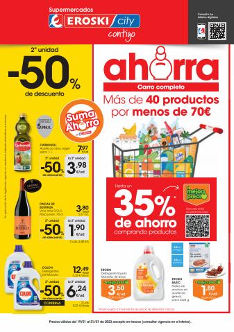 Catálogo Eroski en Leganés | 2a unidad -50% de descuento Supermercados Eroski City | 19/1/2023 - 31/1/2023