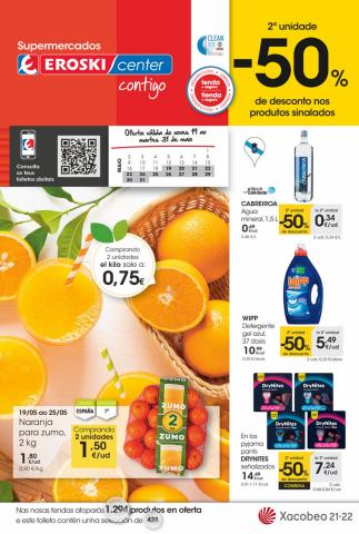 Ofertas de Hiper-Supermercados en Noia | 2ª unidade -50% de Eroski | 19/5/2022 - 31/5/2022