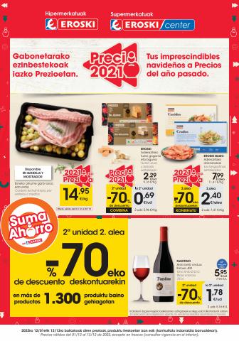 Ofertas de Hiper-Supermercados en Donostia-San Sebastián | 2. alea -70% deskontuarekin Supermerkatuak Eroski Center de Eroski | 1/12/2022 - 13/12/2022