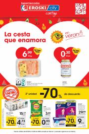 Ofertas de Hiper-Supermercados en Camargo | 2a unidad -70% Supermercados Eroski City de Eroski | 25/5/2023 - 13/6/2023