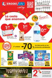Ofertas de Hiper-Supermercados en Pontevedra | 2a unidad -70% Supermercados Eroski City de Eroski | 25/5/2023 - 13/6/2023