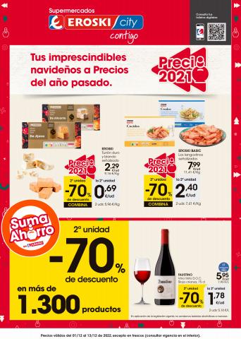 Ofertas de Hiper-Supermercados en Palma de Mallorca | 2a unidad -70% de descuento Supermercados Eroski City de Eroski | 1/12/2022 - 13/12/2022