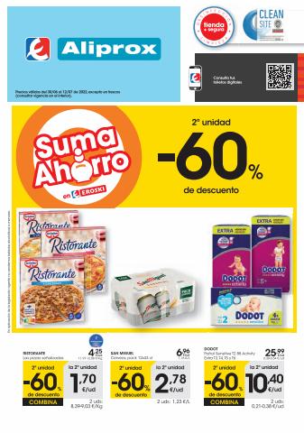 Ofertas de Hiper-Supermercados en Tafalla | 2a unidad -60% Aliprox de Eroski | 30/6/2022 - 12/7/2022