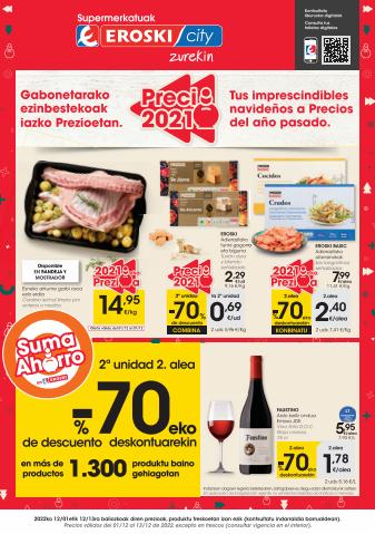 Ofertas de Hiper-Supermercados en Donostia-San Sebastián | 2. alea -70% deskontuarekin Supermerkatuak Eroski City de Eroski | 1/12/2022 - 13/12/2022