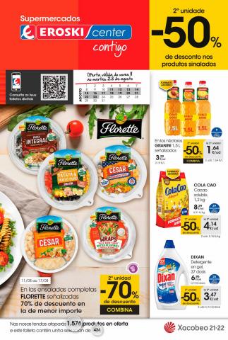 Ofertas de Hiper-Supermercados en Ortigueira | 2 unidade -50% Supermercados Eroski Center de Eroski | 11/8/2022 - 23/8/2022