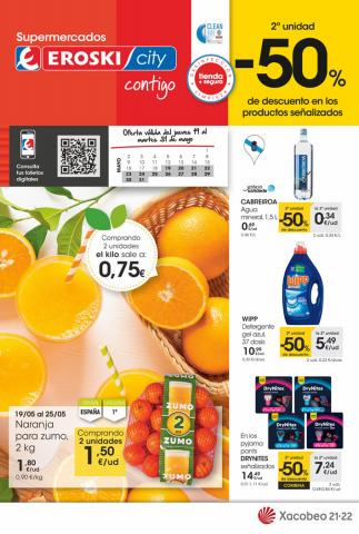 Ofertas de Hiper-Supermercados en León | 2ª unidad -50% de Eroski | 19/5/2022 - 31/5/2022