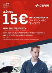 Catálogo Talleres Órbita Cepsa en Ortigueira | Llévate 15€ en carburante con tu cambio de aceite | 23/5/2022 - 1/7/2022