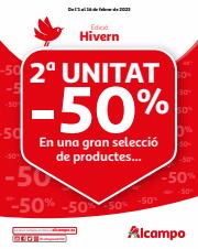Ofertas de Hiper-Supermercados en Sitges | 2a unitat -50% de Alcampo | 1/2/2023 - 16/2/2023
