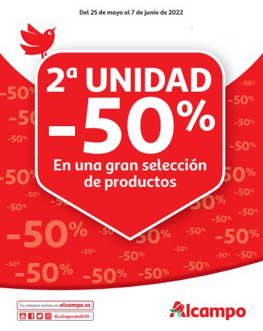 Ofertas de Hiper-Supermercados en Collado Villalba | 2ª unidad -50% de Alcampo | 25/5/2022 - 7/6/2022