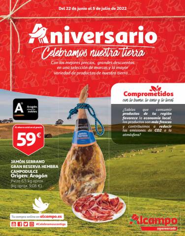 Catálogo Alcampo en Zaragoza | Celebramos nuestra tierra | 22/6/2022 - 5/7/2022